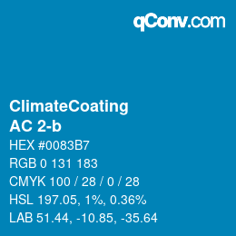 Color code: ClimateCoating - AC 2-b | qconv.com