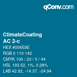 カラーコード: ClimateCoating - AC 2-c | qconv.com