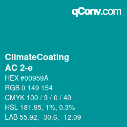 カラーコード: ClimateCoating - AC 2-e | qconv.com