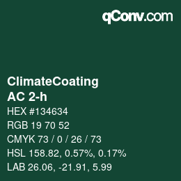 Color code: ClimateCoating - AC 2-h | qconv.com