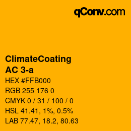Color code: ClimateCoating - AC 3-a | qconv.com