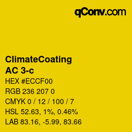 Color code: ClimateCoating - AC 3-c | qconv.com