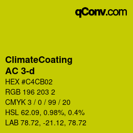 Color code: ClimateCoating - AC 3-d | qconv.com