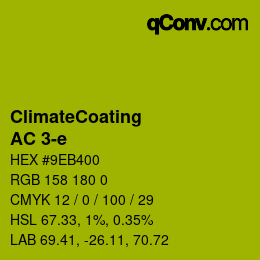 Color code: ClimateCoating - AC 3-e | qconv.com