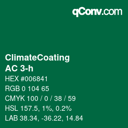 Color code: ClimateCoating - AC 3-h | qconv.com