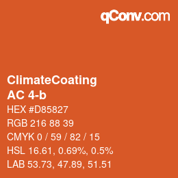 Code couleur: ClimateCoating - AC 4-b | qconv.com