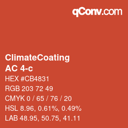 Color code: ClimateCoating - AC 4-c | qconv.com