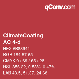 Farbcode: ClimateCoating - AC 4-d | qconv.com
