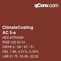 カラーコード: ClimateCoating - AC 5-a | qconv.com