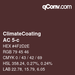 Código de color: ClimateCoating - AC 5-c | qconv.com