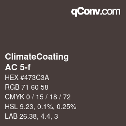 カラーコード: ClimateCoating - AC 5-f | qconv.com
