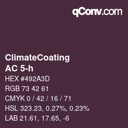 Farbcode: ClimateCoating - AC 5-h | qconv.com