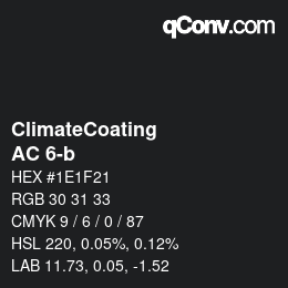 Color code: ClimateCoating - AC 6-b | qconv.com