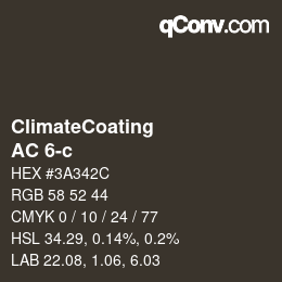 カラーコード: ClimateCoating - AC 6-c | qconv.com