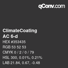 Color code: ClimateCoating - AC 6-d | qconv.com
