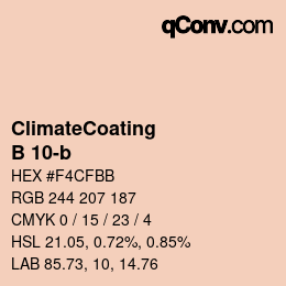 Code couleur: ClimateCoating - B 10-b | qconv.com
