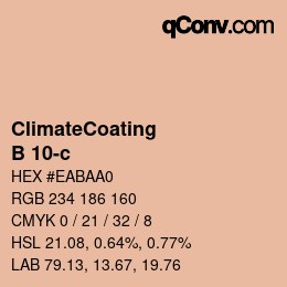 Code couleur: ClimateCoating - B 10-c | qconv.com