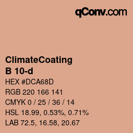 Color code: ClimateCoating - B 10-d | qconv.com