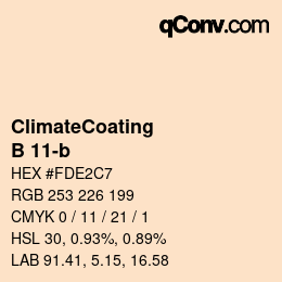 Farbcode: ClimateCoating - B 11-b | qconv.com