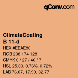 Color code: ClimateCoating - B 11-d | qconv.com