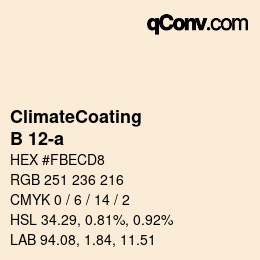 カラーコード: ClimateCoating - B 12-a | qconv.com