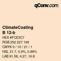 Código de color: ClimateCoating - B 12-b | qconv.com
