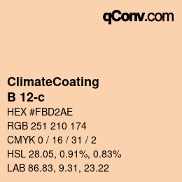 Color code: ClimateCoating - B 12-c | qconv.com