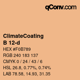 Code couleur: ClimateCoating - B 12-d | qconv.com