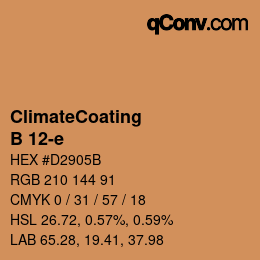 Code couleur: ClimateCoating - B 12-e | qconv.com