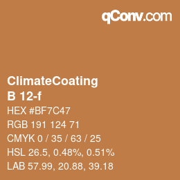 Color code: ClimateCoating - B 12-f | qconv.com