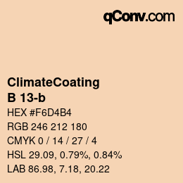 Farbcode: ClimateCoating - B 13-b | qconv.com