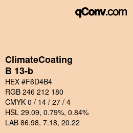 Code couleur: ClimateCoating - B 13-b | qconv.com