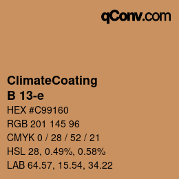 Color code: ClimateCoating - B 13-e | qconv.com