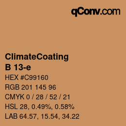 Farbcode: ClimateCoating - B 13-e | qconv.com