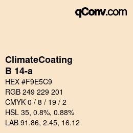 Color code: ClimateCoating - B 14-a | qconv.com