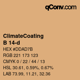Farbcode: ClimateCoating - B 14-d | qconv.com