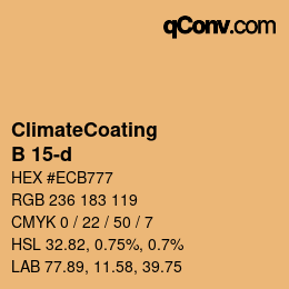 Color code: ClimateCoating - B 15-d | qconv.com