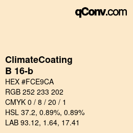 Color code: ClimateCoating - B 16-b | qconv.com