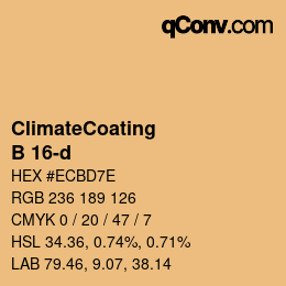 Code couleur: ClimateCoating - B 16-d | qconv.com