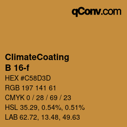 Código de color: ClimateCoating - B 16-f | qconv.com