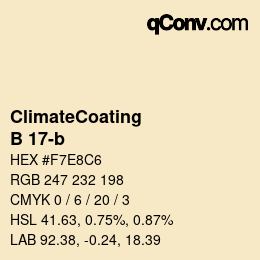 Code couleur: ClimateCoating - B 17-b | qconv.com
