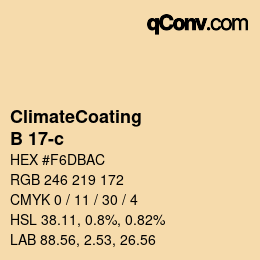 Farbcode: ClimateCoating - B 17-c | qconv.com