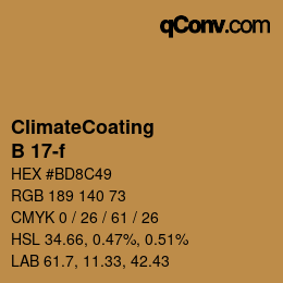 Farbcode: ClimateCoating - B 17-f | qconv.com