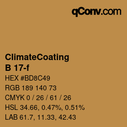 Color code: ClimateCoating - B 17-f | qconv.com