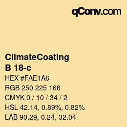 Farbcode: ClimateCoating - B 18-c | qconv.com