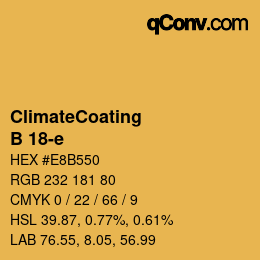 Color code: ClimateCoating - B 18-e | qconv.com