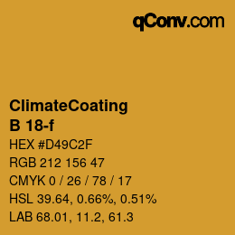Farbcode: ClimateCoating - B 18-f | qconv.com