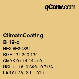 Código de color: ClimateCoating - B 19-d | qconv.com