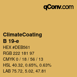 Farbcode: ClimateCoating - B 19-e | qconv.com
