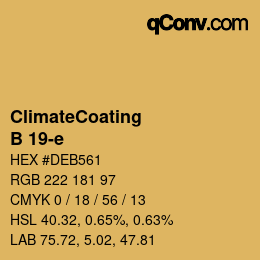 Color code: ClimateCoating - B 19-e | qconv.com